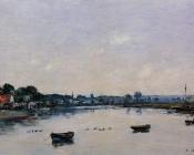 The Banks of the Touques - 尤金·布丹